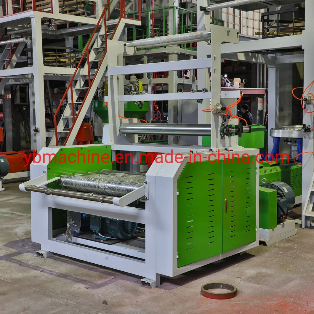 High Speed PE LDPE HDPE PLA Biodegradable Blowing Film Machine with Rotary Die Single Layer Extruder Price